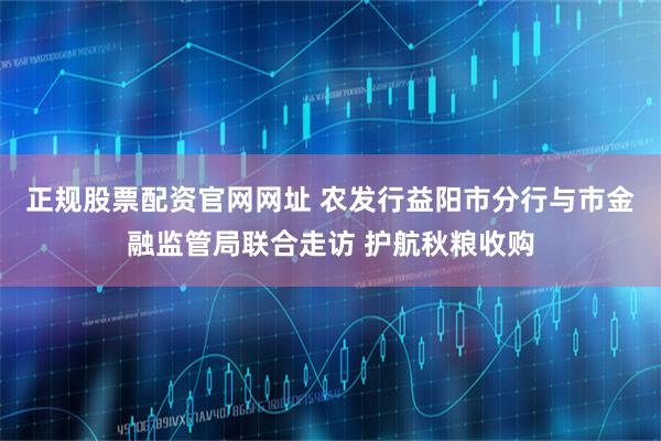 正规股票配资官网网址 农发行益阳市分行与市金融监管局联合走访 护航秋粮收购